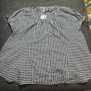 NWT Free People Farley Gingham Tunic Size XS